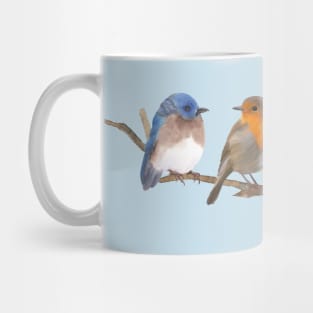 Sweet birds sit on the stick Mug